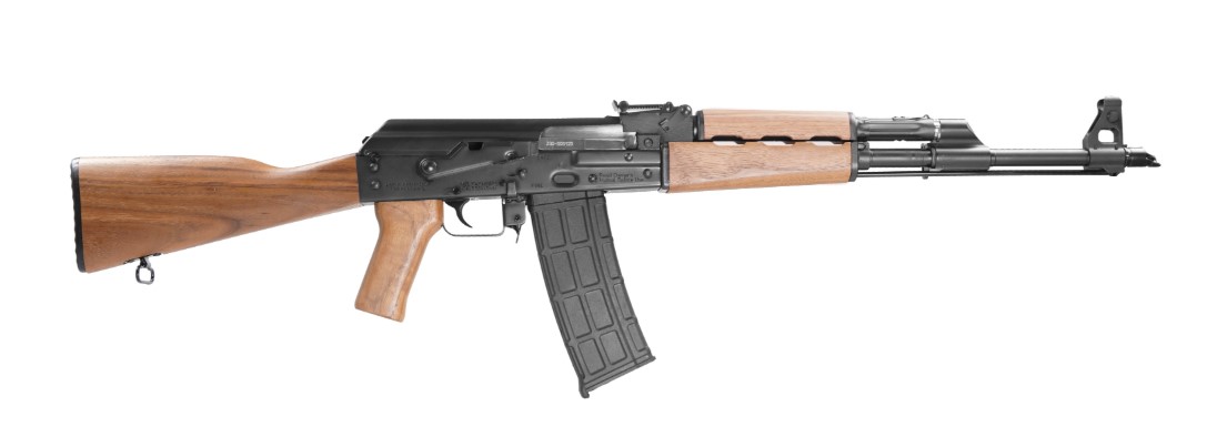 ZASTAVA PAP M90 5.56 AK RIFLE WALNUT FURNITURE 18.25IN CHROME LINED BARREL 1.5MM RECEIVER BULDGED TRUNNION 30RD ZR90556WM - Win Repeating Arms Promotion